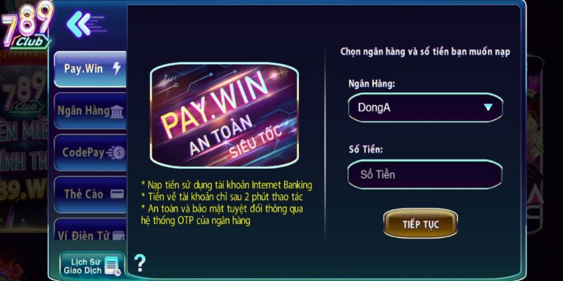 Nạp tiền 789Club Nạp tiền 789Club